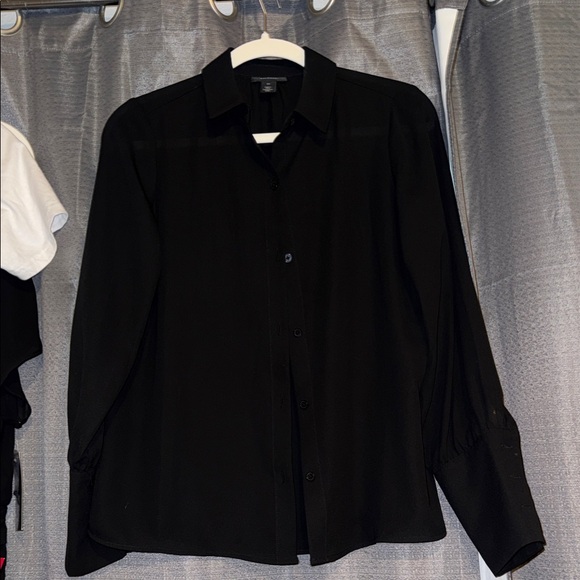 Halogen Tops - Halogen Black Button-Up Blouse